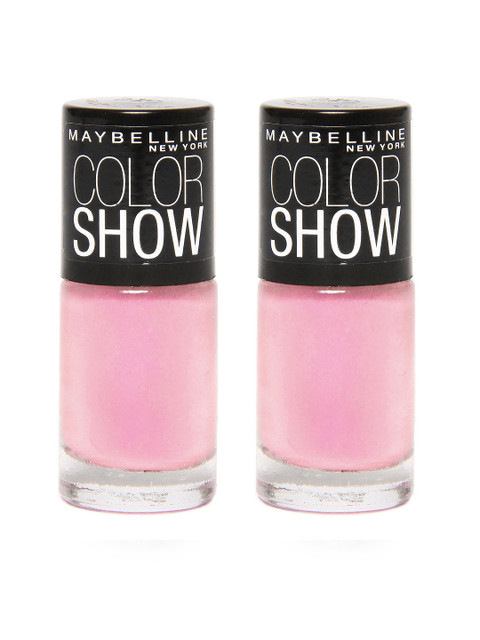 

Maybelline New York Set Of 2 002 Pinklicious Color Show Nail Enamel, Pink