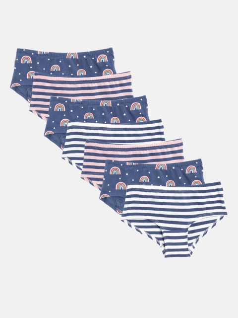 

Marks & Spencer Girls Set of 7 Printed Basic Briefs T711766D, White
