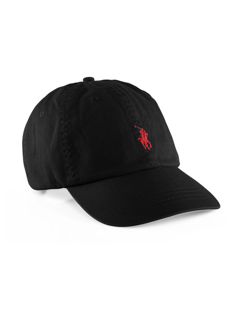 

Polo Ralph Lauren Men Red Cotton Chino Baseball Cap, Black