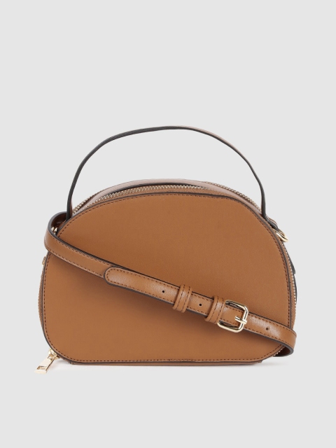 

FOREVER 21 Tan Brown Solid Handheld Bag