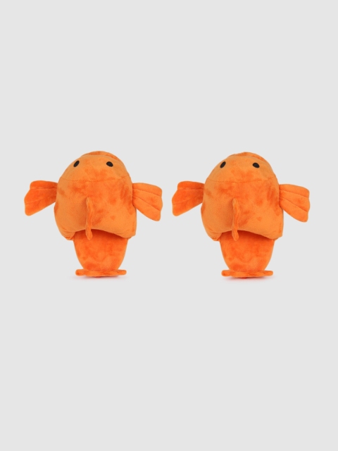 

FOREVER 21 Women Orange Embellished Room Slippers