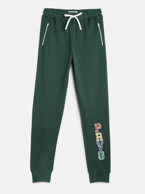 

Provogue Boys Green Printed Joggers