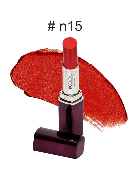 

INCOLOR Red Mettalic N15 Lipstick 3.7 gm