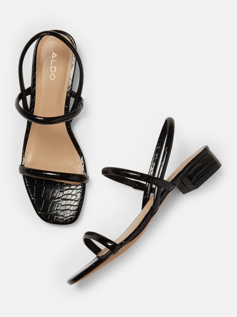 

ALDO Women Black Textured Sandals