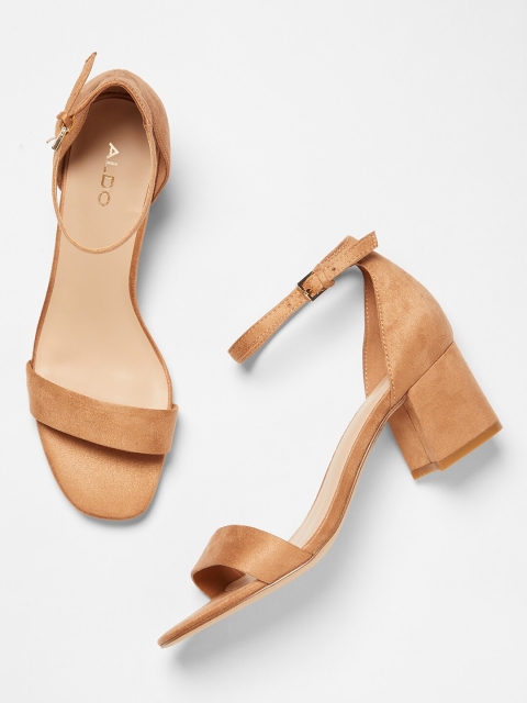 

ALDO Women Beige Solid Heels