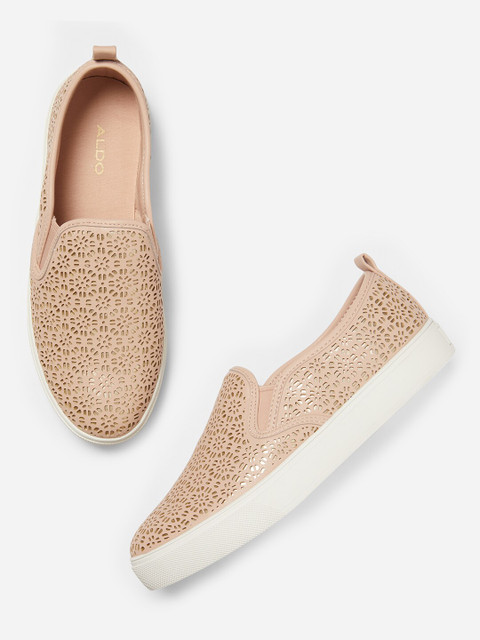 

ALDO Women Pink Slip-On Sneakers