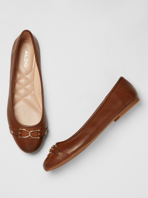 

ALDO Women Brown Embellished Ballerinas