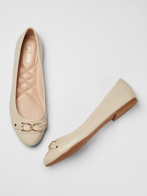 

ALDO Women Beige Solid Ballerinas