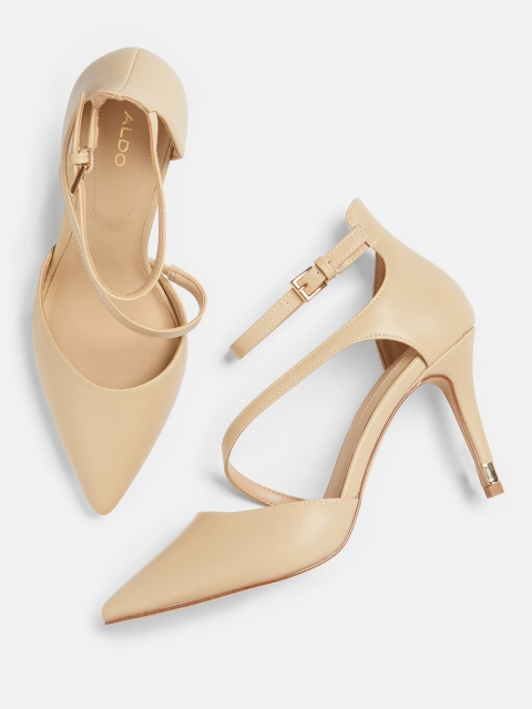 

ALDO Women Beige Solid Pumps