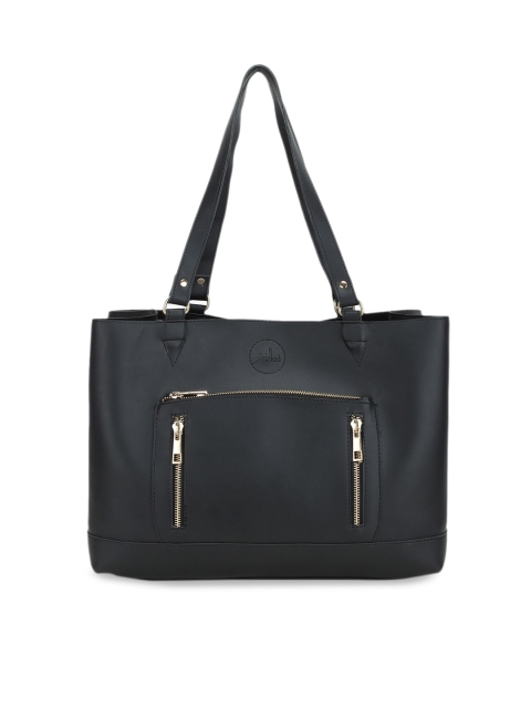 

yelloe Black Solid Shoulder Bag