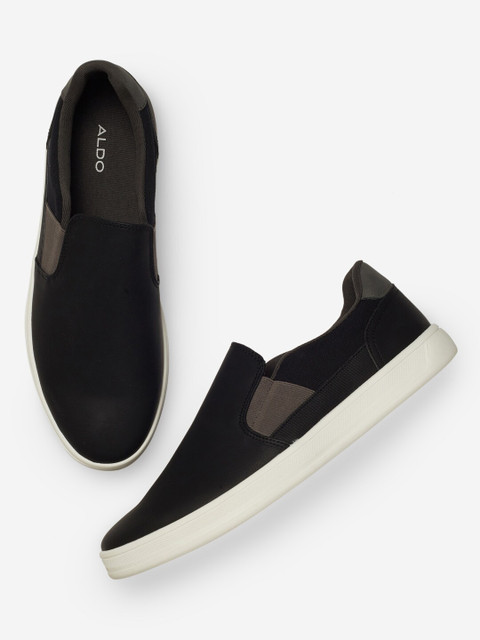 

ALDO Men Black Slip-On Sneakers