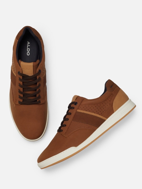 

ALDO Men Brown Colourblocked Sneakers