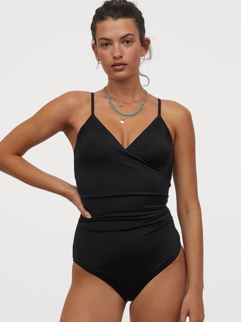 

H&M Women Black Shaping Sustainable Swimsuit