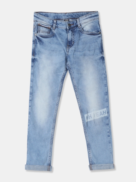 

Flying Machine Boys Blue Regular Fit Mid-Rise Clean Look Jeans