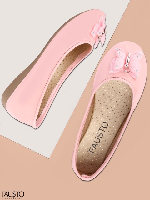 

FAUSTO Women Pink Embellished Ballerinas