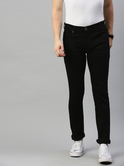 

BEAT LONDON by PEPE JEANS Men Black Patton Vapour Slim Fit Mid-Rise Clean Look Jeans