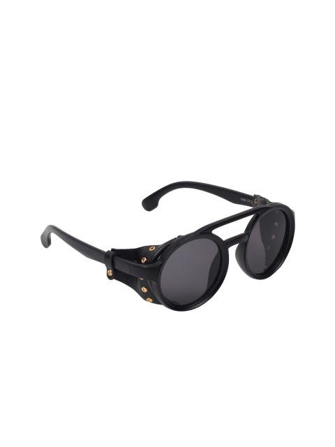 

Swiss Design Unisex Round Sunglasses, Black