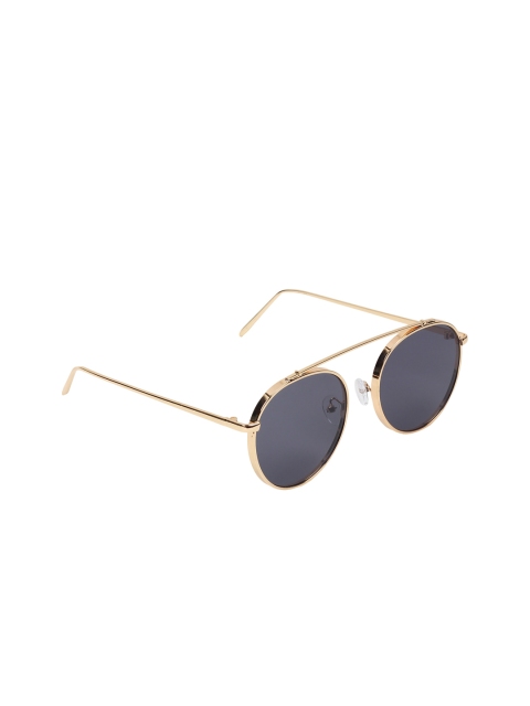 

Swiss Design Unisex Round Sunglasses, Black