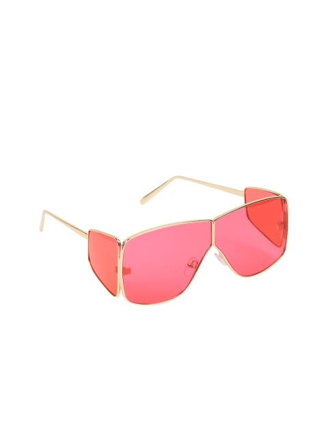 

Swiss Design Unisex Square Sunglasses, Red