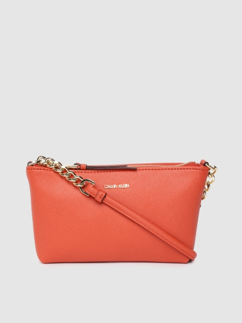 

Calvin Klein Women Orange Solid Sling Bag