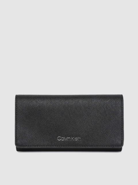 

Calvin Klein Women Black Solid Three Fold Wallet
