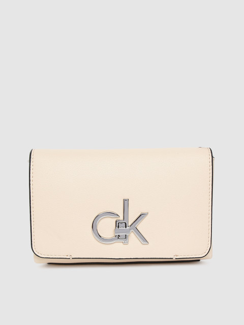 

Calvin Klein Women Beige Solid Sling Bag