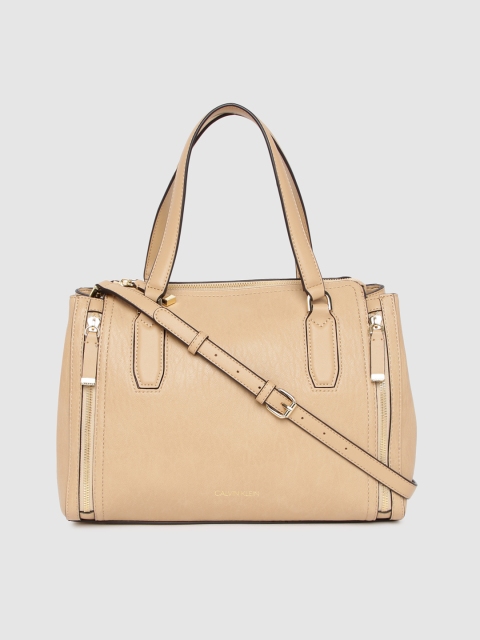 

Calvin Klein Women Beige Solid Handheld Bag