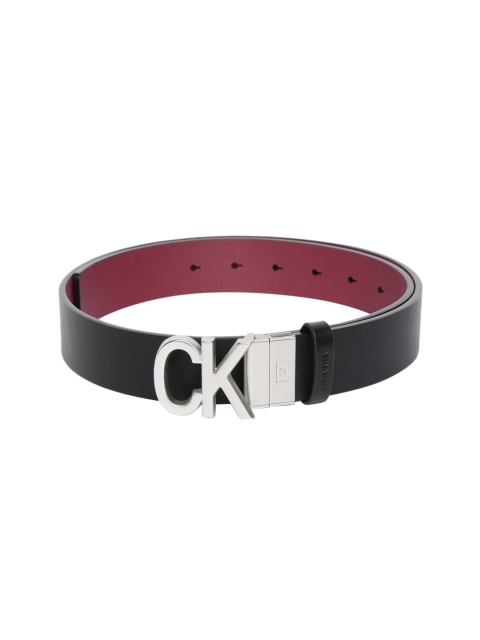 

Calvin Klein Women Black Solid Leather Belt