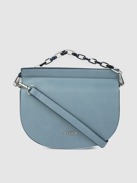 

CORSICA Blue Solid Satchel