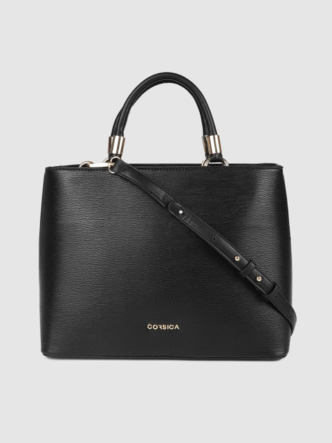 

CORSICA Black Solid Handheld Bag