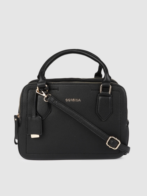 

CORSICA Black Solid Handheld Bag