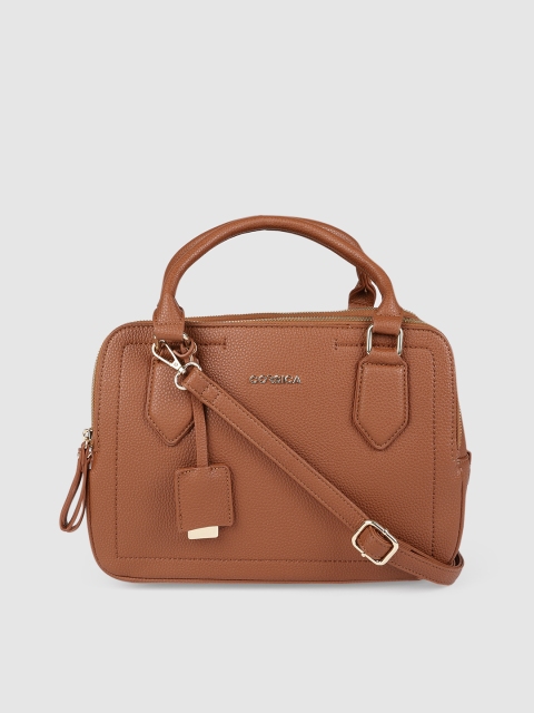 

CORSICA Tan Brown Solid Handheld Bag