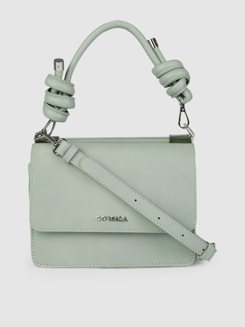 

CORSICA Green Solid Satchel