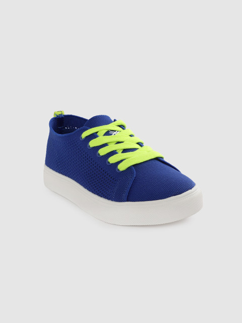 

United Colors of Benetton Kids Blue Woven Design Sneakers