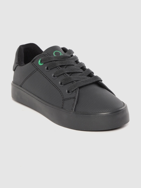 

United Colors of Benetton kids Black Textured Sneakers