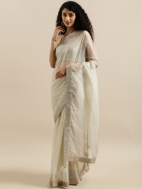

Soch Grey Printed Organza Saree