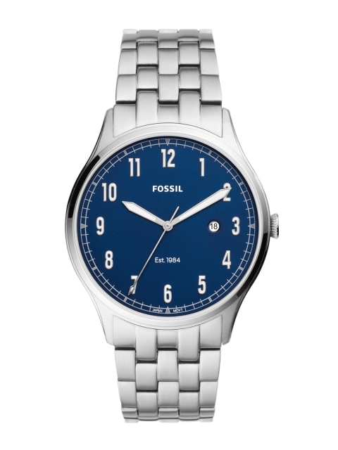 

Fossil Men Blue Analogue Watch
