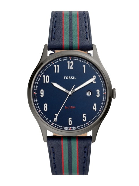 

Fossil Men Blue Analogue Watch