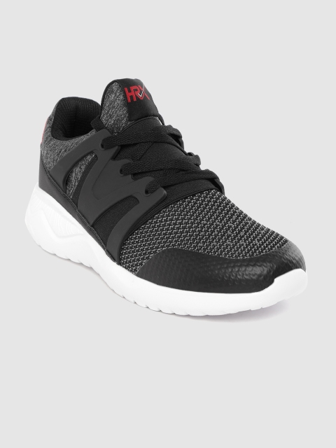 

HRX by Hrithik Roshan Men Black & Grey Trainer-1 Woven Design Training Shoes