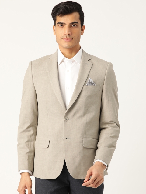 

Marks & Spencer Men Beige Slim Fit Solid Single-Breasted Formal Blazer