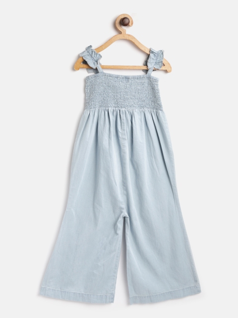 

Pepe Jeans Girls Blue Smocking Culotte Jumpsuit