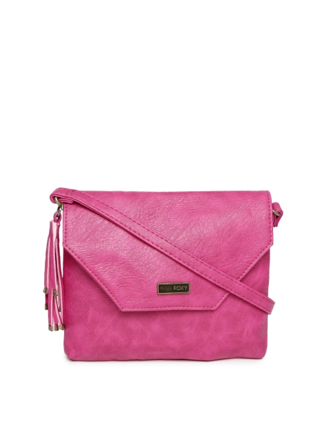 

Roxy Pink Textured Sling Bag