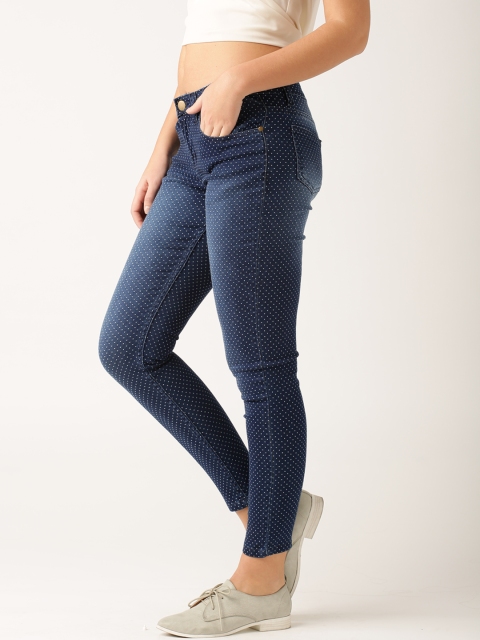 

DressBerry Blue Washed Jeggings, Navy blue