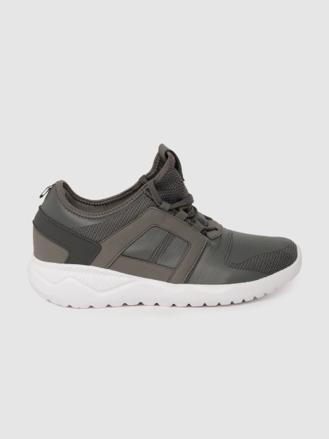 

HRX by Hrithik Roshan Men Charcoal Grey Woven Design Twilight Sneaker