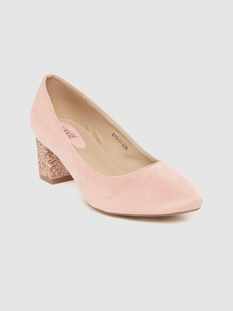 

Lavie Women Pink Solid Pumps