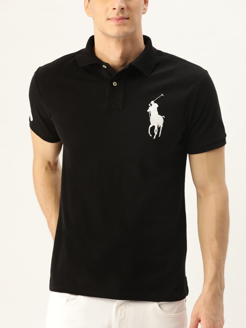

Polo Ralph Lauren Men Custom Slim Fit Mesh Polo T-shirt, Black