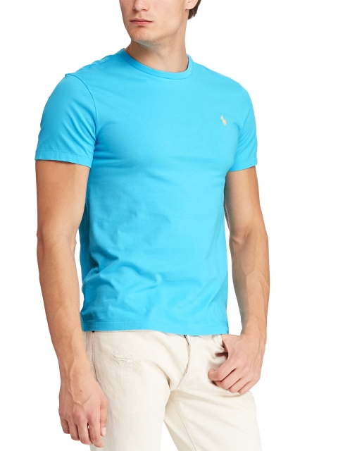 

Polo Ralph Lauren Men Custom Slim Fit Crewneck T-Shirt, Blue