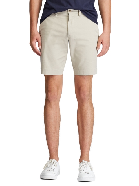 

Polo Ralph Lauren Men Beige Solid Regular Fit Chinos Shorts