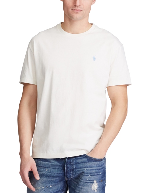 

Polo Ralph Lauren Men Custom Slim Crewneck T-Shirt, Off white