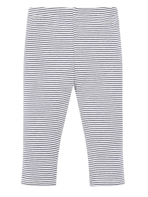 

mothercare Infant Girls Navy Blue & White Striped Leggings